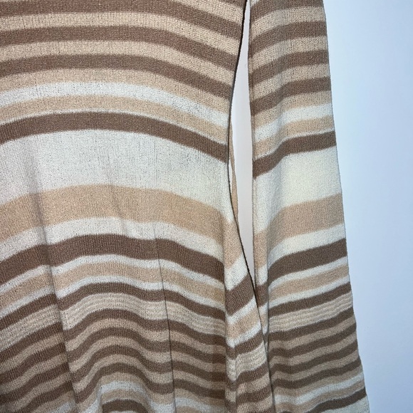 MESHKI Zahra Long Sleeve Open Back Mini Knit Dress - Cream - Picture 6 of 16